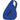 Front View of Blue Brooklyn Deluxe Sling Backpack plain