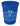 Front View of Blue Good Value™ Stadium Cup - 16 oz.