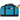 Front View of Blue Heather 18" Duffel Bag plain