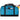 Front View of Blue Heather 18" Duffel Bag plain