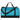 Front View of Blue Heather 18" Duffel Bag plain