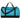 Front View of Blue Heather 18" Duffel Bag plain