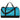Front View of Blue Heather 18" Duffel Bag plain