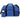 Front View of Blue Weekender 18.5" Deluxe Duffel Bag plain