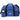 Front View of Blue Weekender 18.5" Deluxe Duffel Bag