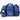 Front View of Blue Weekender 18.5" Deluxe Duffel Bag