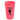 Front View of Bright Pink Garyline® Cups-on-the-Go Stadium Cup - 22 oz.