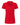 Front View of Bright Red Women's Ringspun Pique Polo - 7600