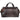 Front View of Brown Oxford 20" Weekender Duffel Bag plain