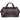 Front View of Brown Oxford 20" Weekender Duffel Bag plain
