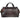Front View of Brown Oxford 20" Weekender Duffel Bag plain