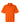 Front View of Campus Orange Men's Resolve CVC Performance Pique Polo - CE106