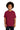 Front View of Cardinal Red Gildan - Youth Ultra Cotton 100% US Cotton T-Shirt. 2000B plain