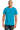 Front View of Caribbean Blue Gildan 100% Ring Spun Cotton T-Shirt. 980 plain