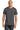 Front View of Charcoal Gildan 100% Ring Spun Cotton T-Shirt. 980 plain