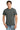 Front View of Charcoal Gildan - Ultra Cotton 100% US Cotton T-Shirt with Pocket. 2300 plain