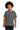 Front View of Charcoal Gildan - Youth Heavy Cotton 100% Cotton T-Shirt. 5000B plain