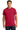 Front View of Cherry Red Gildan - Ultra Cotton 100% US Cotton T-Shirt. 2000 plain