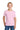 Front View of ClscPink Jerzees Classics Youth Cotton T-Shirt 363Y plain