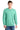 Front View of CoolMint Port & Co Beach Wash Garment-Dyed Crewneck Sweatshirt PC098 plain