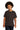 Front View of Dark Chocolate Gildan - Youth Heavy Cotton 100% Cotton T-Shirt. 5000B plain