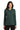 Front View of Dark Green Port Authority Women's Silk Touch Long Sleeve Polo. L500LS plain