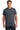 Front View of Dark Heather Gildan - Ultra Cotton 100% US Cotton T-Shirt. 2000 plain