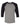 Front View of Deep Heather/ Black Three-Quarter Sleeve Baseball Tee - 3200