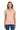 Front View of DustyRose Gildan Women's Heavy Cotton 100% Cotton T-Shirt. 5000L plain