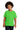 Front View of Electric Green Gildan - Youth Heavy Cotton 100% Cotton T-Shirt. 5000B plain