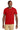 Front View of FieryRed Jerzees Classics Unisex Cotton T-Shirt 363M plain