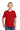 Front View of FieryRed Jerzees Classics Youth Cotton T-Shirt 363Y plain