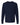 Front View of Fine Navy Fine Jersey Long Sleeve T-Shirt - 4501