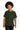 Front View of Forest Gildan - Youth Heavy Cotton 100% Cotton T-Shirt. 5000B plain