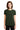 Front View of Forest Green Gildan Women's Ultra Cotton 100% US Cotton T-Shirt. 2000L plain