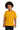 Front View of Gold Gildan - Youth Heavy Cotton 100% Cotton T-Shirt. 5000B plain