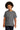 Front View of Graphite Hthr Gildan - Youth Heavy Cotton 100% Cotton T-Shirt. 5000B plain