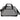 Front View of Gray 18.5" Medium Graphite Duffel Bag plain