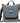 Front View of Gray Dover Recycled Messenger Bag