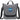 Front View of Gray Dover Recycled Messenger Bag