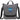 Front View of Gray Dover Recycled Messenger Bag