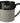 Front View of Gray Otis Ceramic Mug 15oz