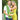 Front View of Green "Fiji" Standard Weight Beach Towel color