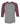 Front View of Grey/ Maroon Triblend Three-Quarter Sleeve Baseball Tee - 3200