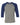 Front View of Grey/ Navy Triblend Three-Quarter Sleeve Baseball Tee - 3200