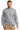 Front View of Heather Grey Carhartt Midweight Crewneck Sweatshirt. CTK124 plain