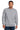 Front View of Heather Grey Carhartt Midweight Crewneck Sweatshirt. CTK124 plain