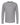 Front View of Heather Grey Poly-Blend Long Sleeve T-Shirt - 3520