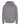 Front View of Heather Grey Unisex Zipper Fleece Hoodie - 3331