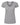 Front View of Heather Grey Women's Deluxe Blend V-Neck T-Shirt - 3542